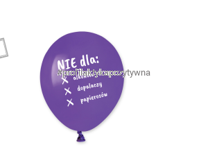 Balon Profilaktyczny NIE dla nałogów zestaw 10 sztuk