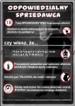 Plakat profilaktyczny Odpowiedzialny Sprzedawca