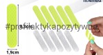Paski odblaskowe naklejki 10 szt. na rower, kask, hulajnogę dla dzieci