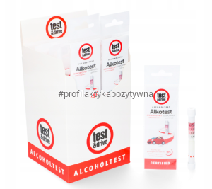 Alkomat Jednorazowy Test&Drive (10 szt.) – Atestowany Certyfikat Bezpieczeństwa