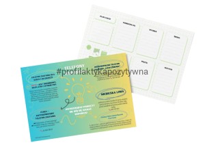 Plan lekcji z telefonami wsparcia dla dzieci i młodzieży