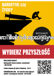 Plakat Profilaktyczny: „NARKOTYKI czy ŻYCIE? Wybierz przyszłość”