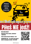 Plakat piłeś nie jedź- oddaj kluczyki