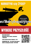 Plakat Profilaktyczny: „NARKOTYKI czy ŻYCIE? Wybierz przyszłość”