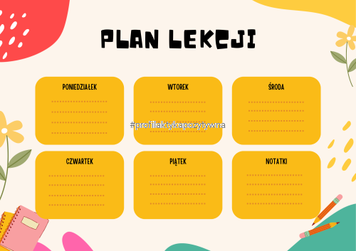 Plakat 1 – Plan lekcji A4 (żółte pola).png
