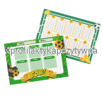 Plan lekcji  z tabliczką mnożenia piłka