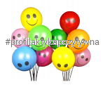 Balony „Uśmiechnięta Buźka” z patyczkami (20 szt.)