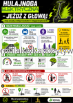 Plakat edukacyjno-profilaktyczny „Hulajnoga elektryczna bezpieczeństwo – jeźdź z głową!”
