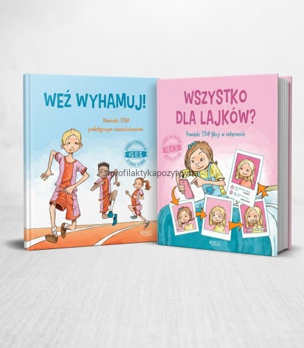 Zestaw 2 książek z serii #S.O.S. Wsparcie w walce z presją rówieśniczą oraz fikcją w internecie.jpg