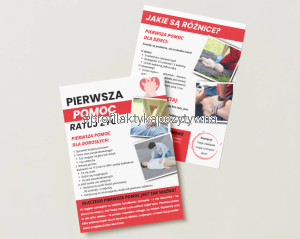 Ulotka „Pierwsza pomoc – ratuj życie!”