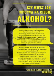 Ulotka - Czy wiesz jak na ciebie wpływa alkohol ? 