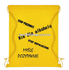 Plecakoworek  ,,Myślę Pozytywnie"