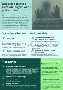 Plakat Zdrowie Psychiczne dzieci i młodzieży