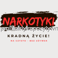 Naklejka narkotyki kradną życie (50 x 50 mm).png