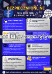 Plakat Bezpieczni online - Nie daj się złapać w sieć
