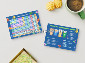 Broszura edukacyjna „Tabliczka mnożenia i zasady dbania o środowisko”