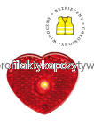 Światełko odblaskowe z naklejką „BEZPIECZNY = CHRONIONY = WIDOCZNY” 