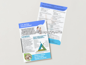 Broszura profilaktyczna „Czy jestem alkoholikiem?” + Test AUDIT