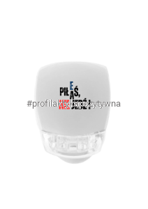 Lampka rowerowa Piłeś NIE jedź z naklejką „BEZPIECZNY = CHRONIONY = WIDOCZNY”