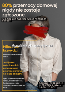 Plakat Przemoc domowa reaguj