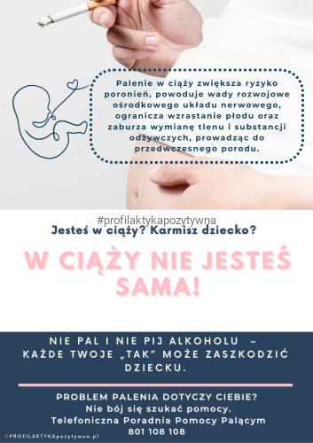Plakat Ciąża i Papierosy - Profilaktyka społeczna .png