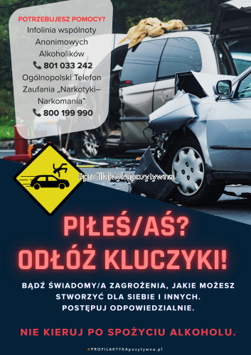 Plakat Bezpieczny Kierowca - profilaktyka prowadzenia pojazdów pod wpływem alkoholu - Profilaktyka społeczna .png
