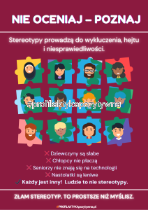 Plakat Stereotypy dzieci