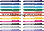 Długopis profilaktyczny z hasłami edukacyjnymi