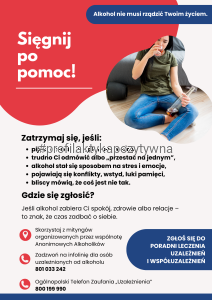 Plakat Alkohol pomoc