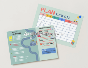 Plan lekcji numery alarmowe dla dzieci