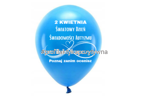 BALON – 2 KWIETNIA Światowy Dzień Świadomości Autyzmu zestaw 50 sztuk  